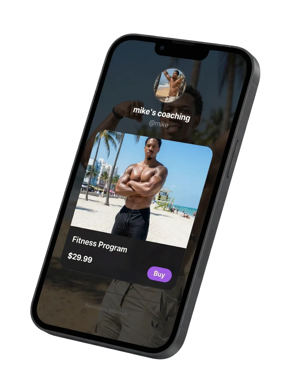 LinkBloom store and coaching example